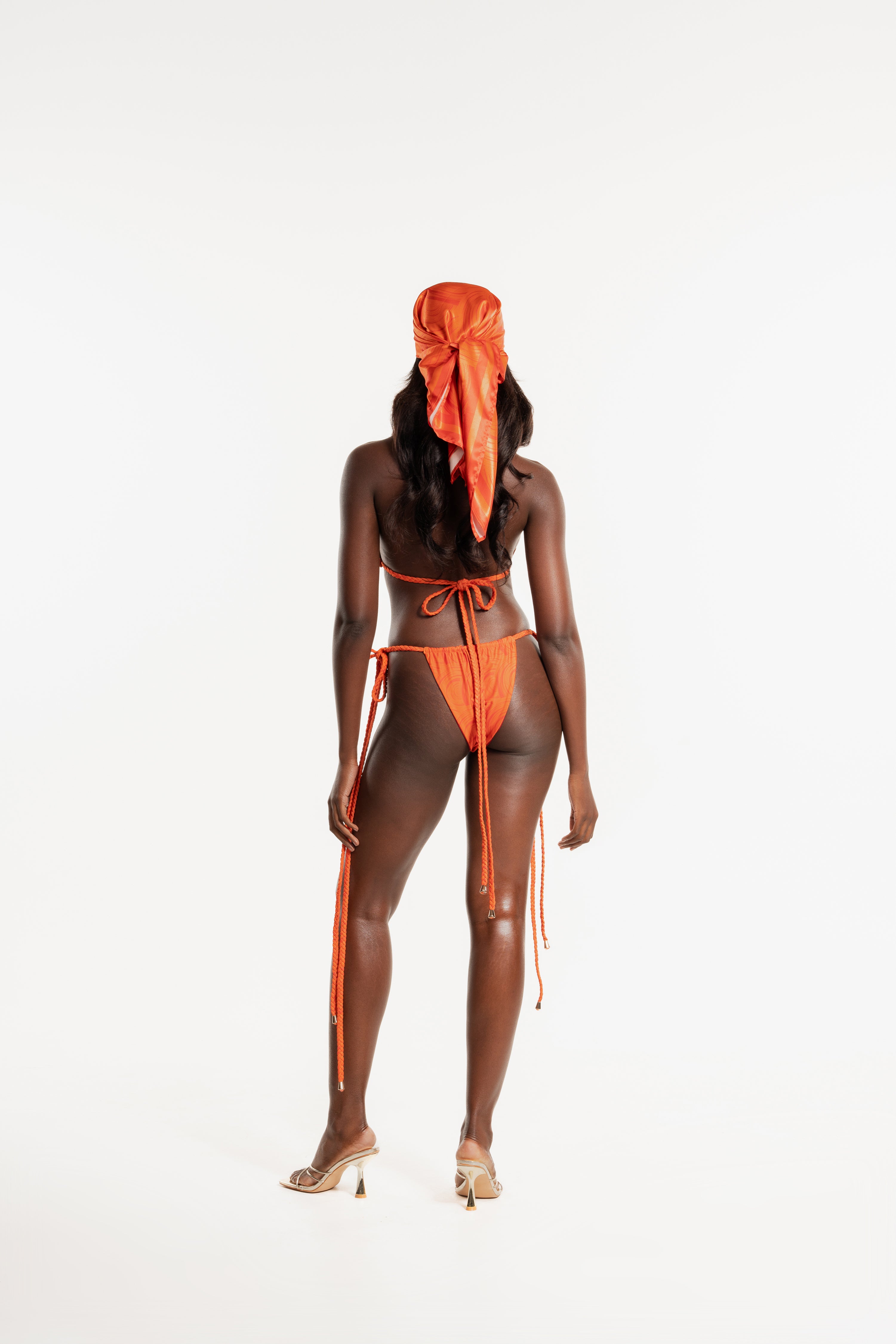 IZA ORANGE Reversible Bikini Bottom