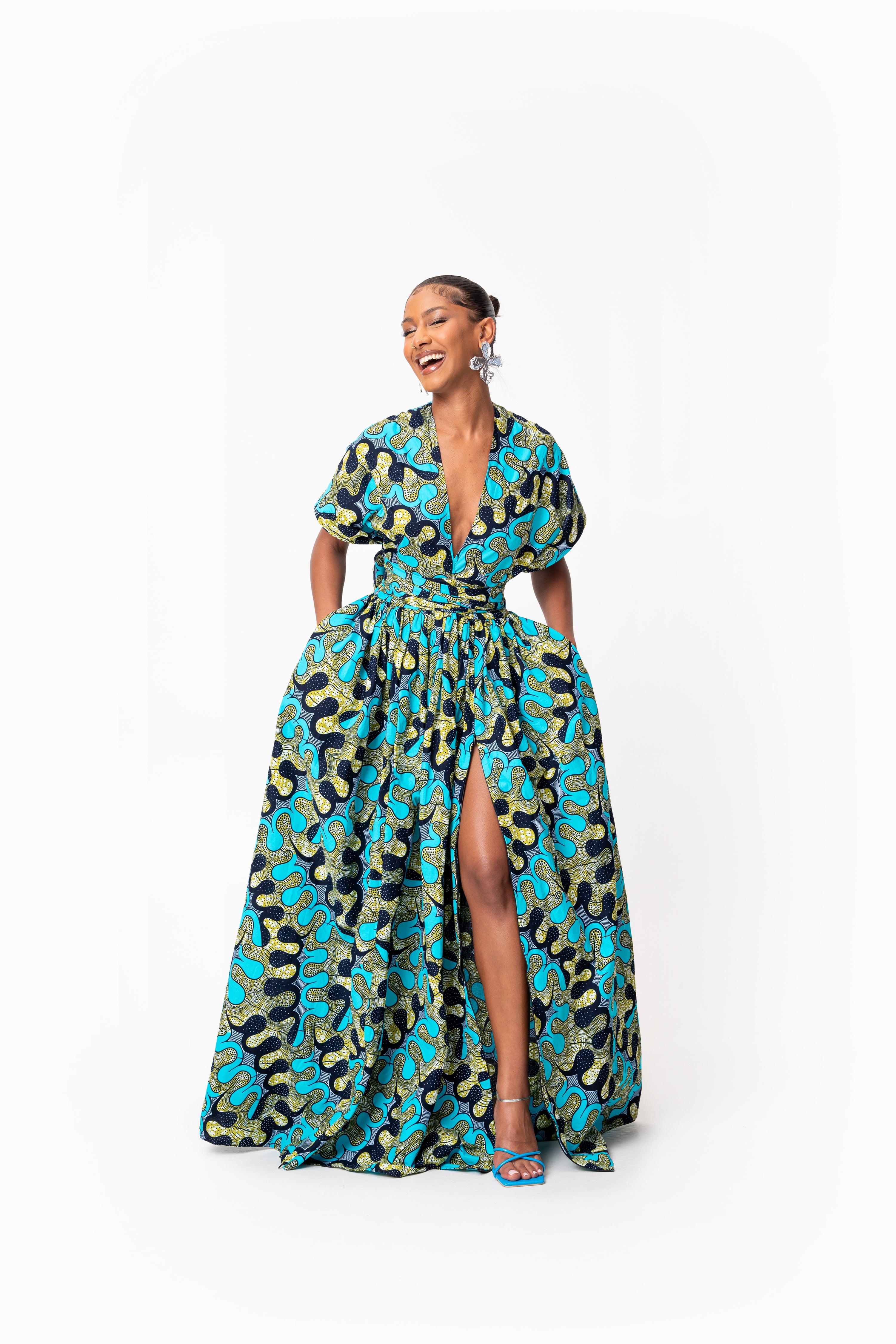 BADE African print Maxi Infinity dress