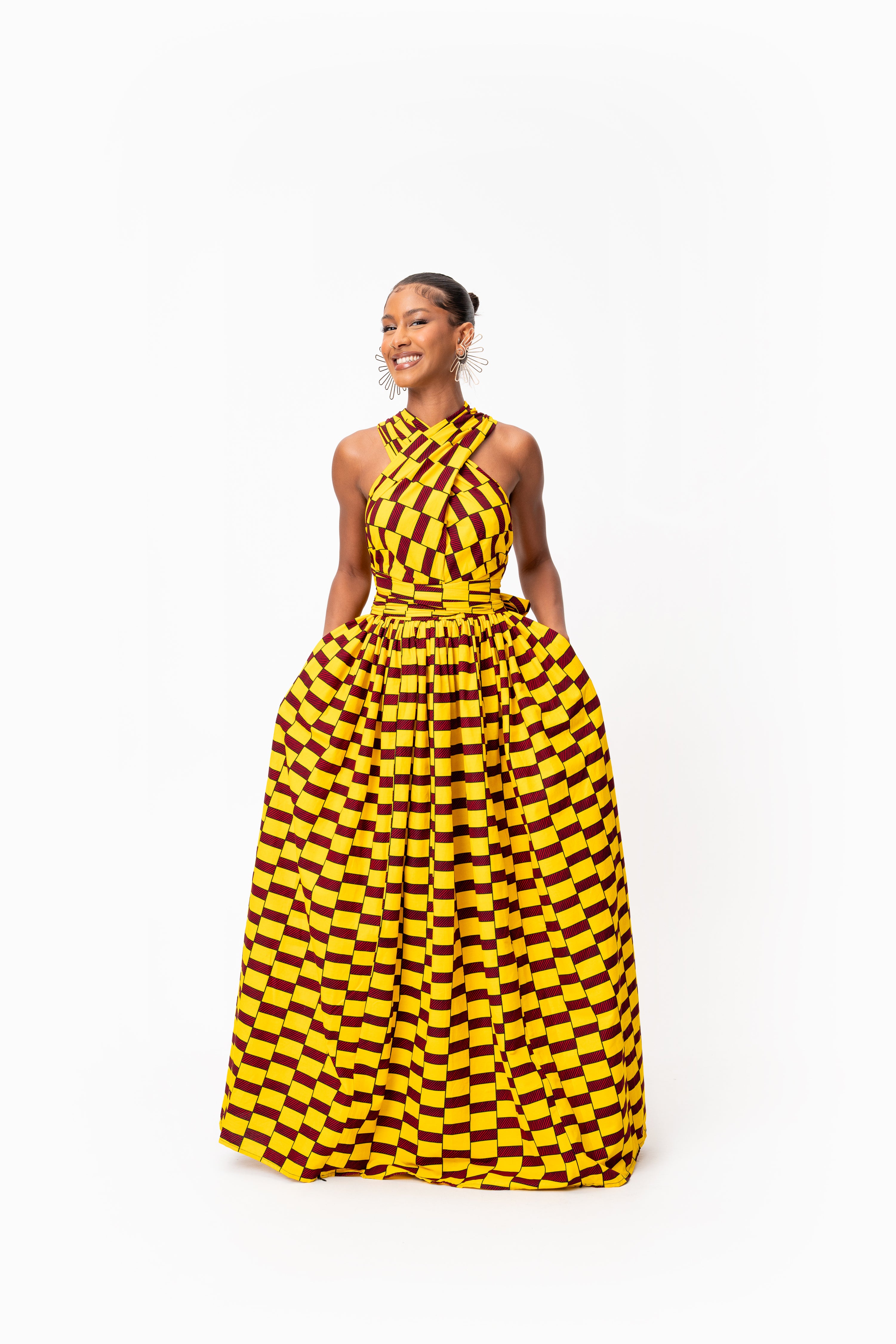 TOYO African print Maxi Infinity dress