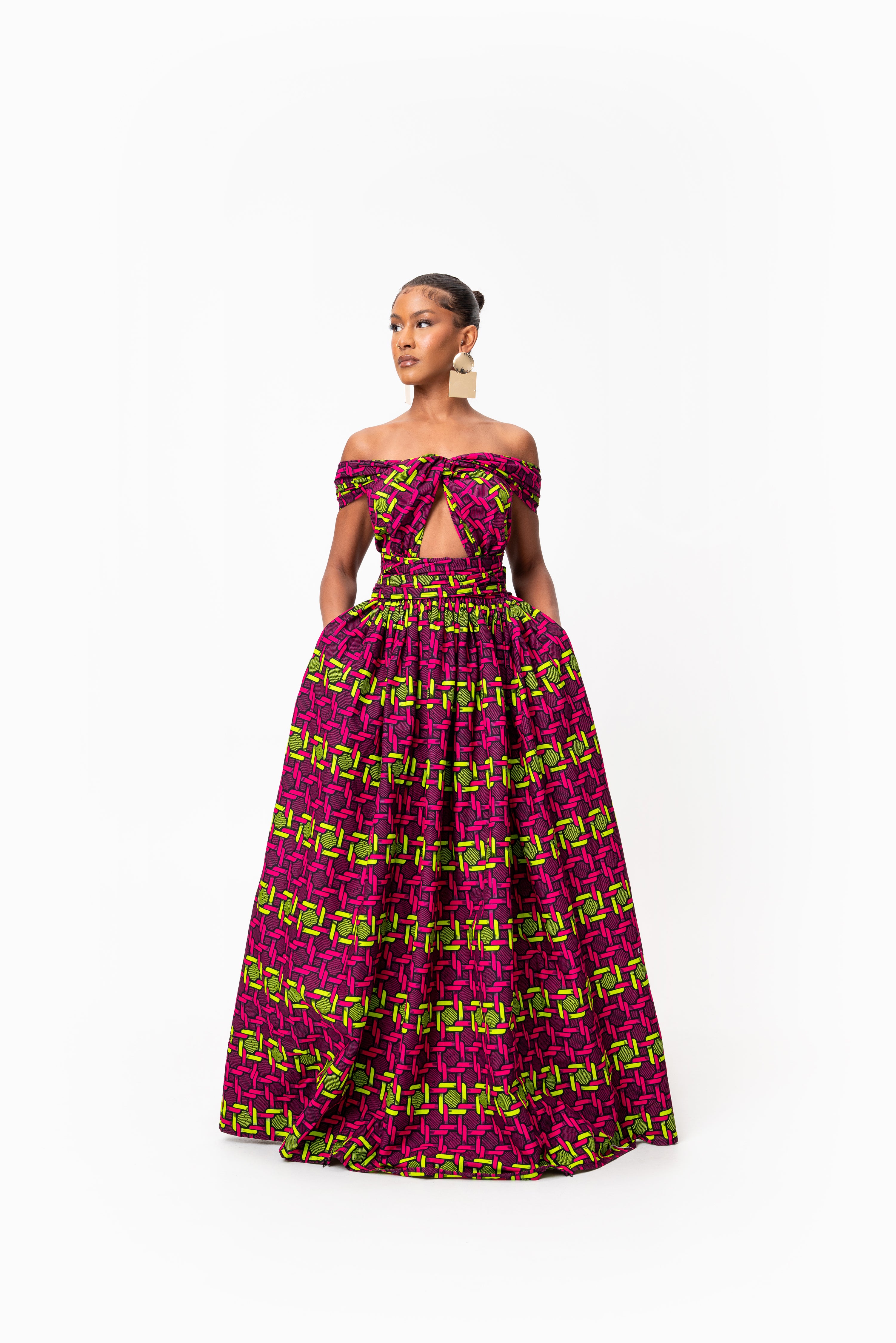 WUNMI African print Maxi Infinity dress