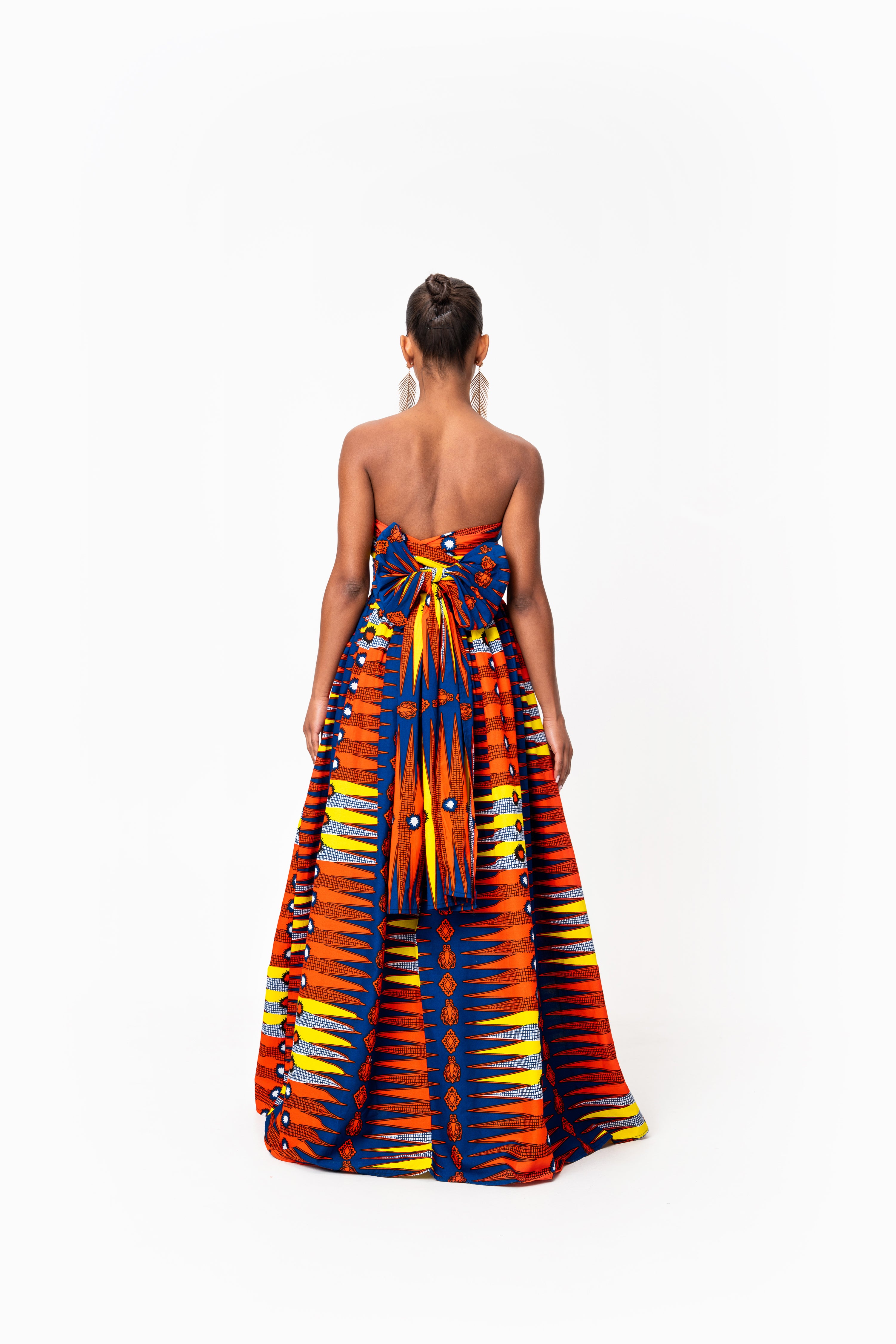 RONKE African print Maxi Infinity dress