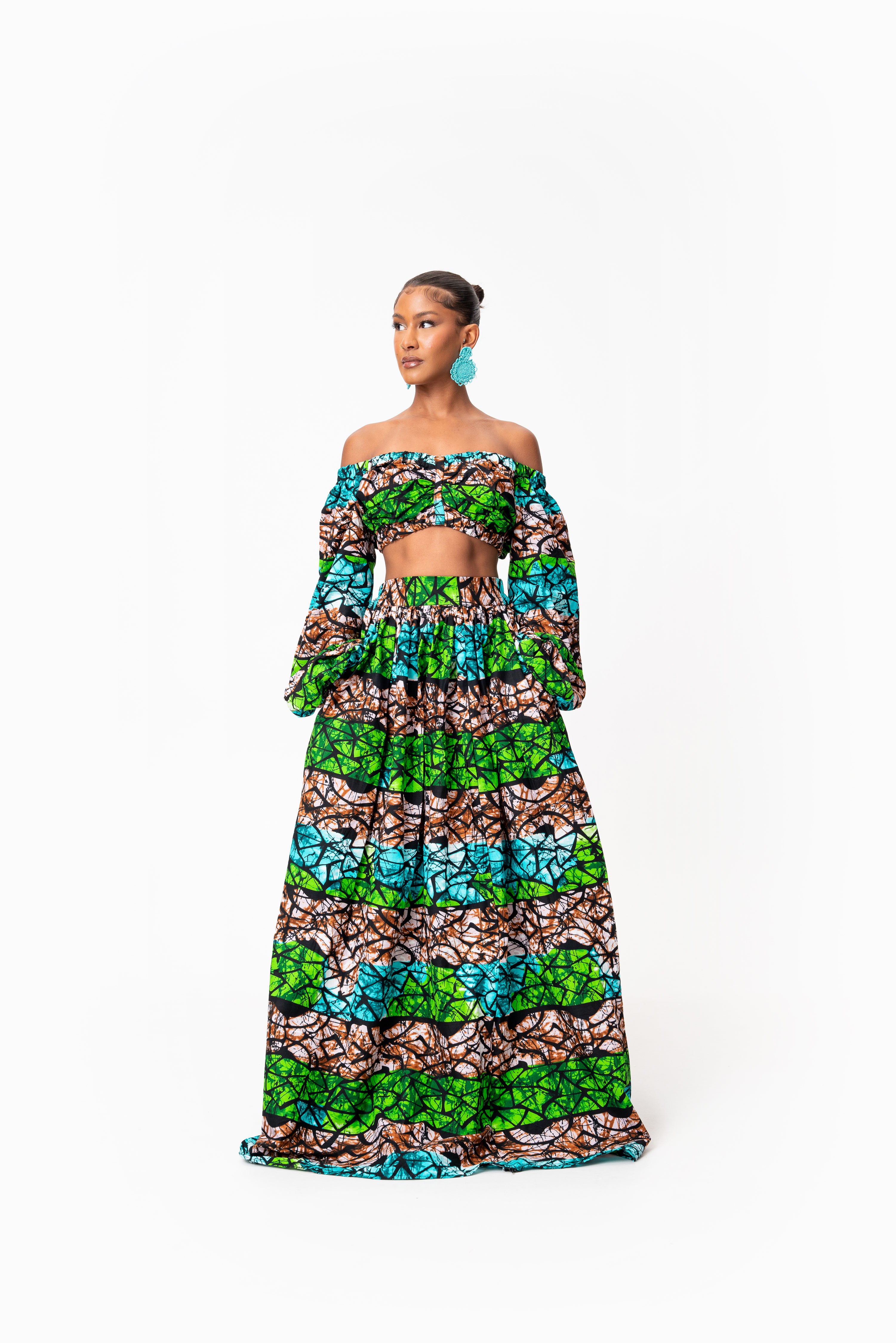 ADA African Print Maxi Skirt