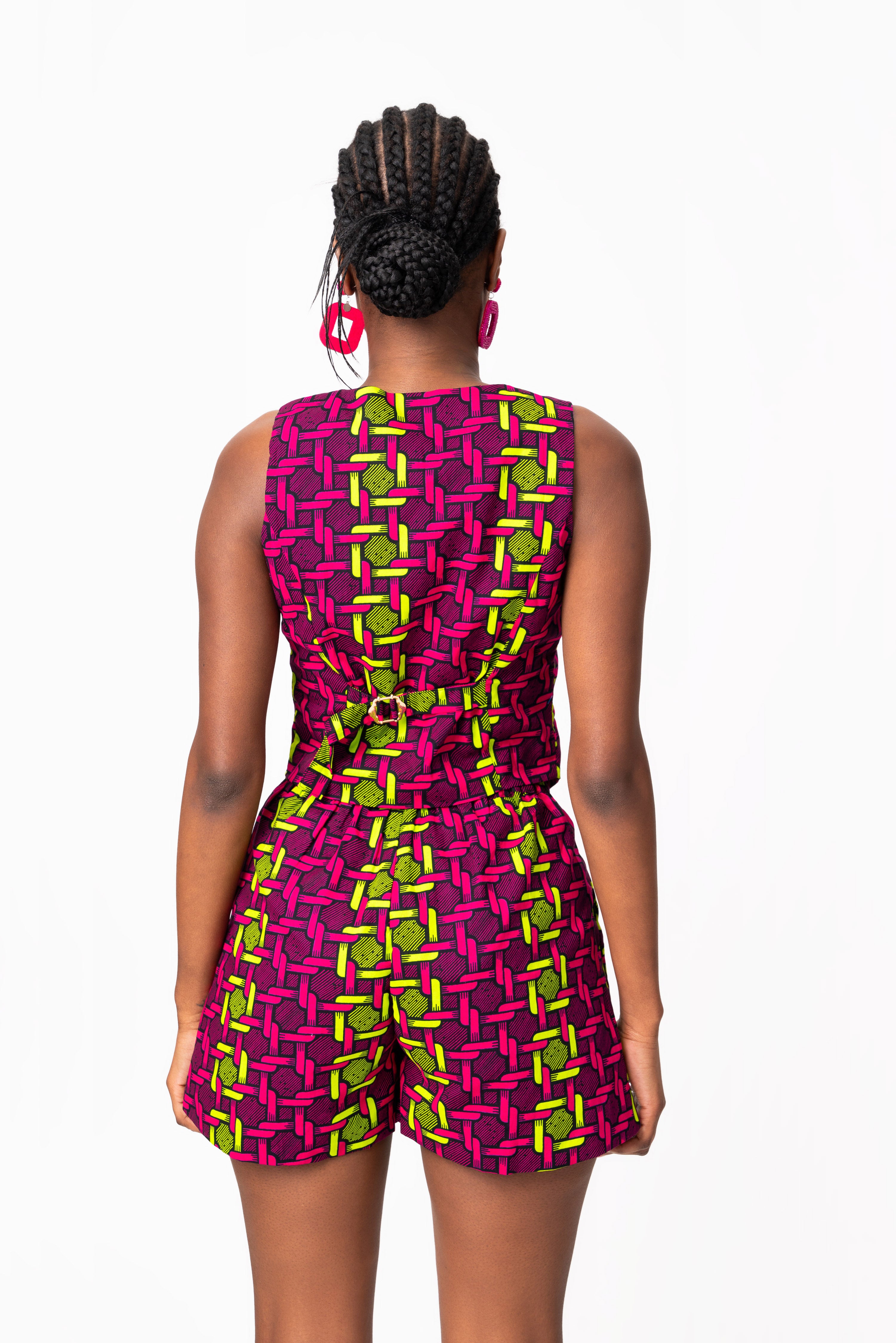 WUNMI African print WAISTCOAT