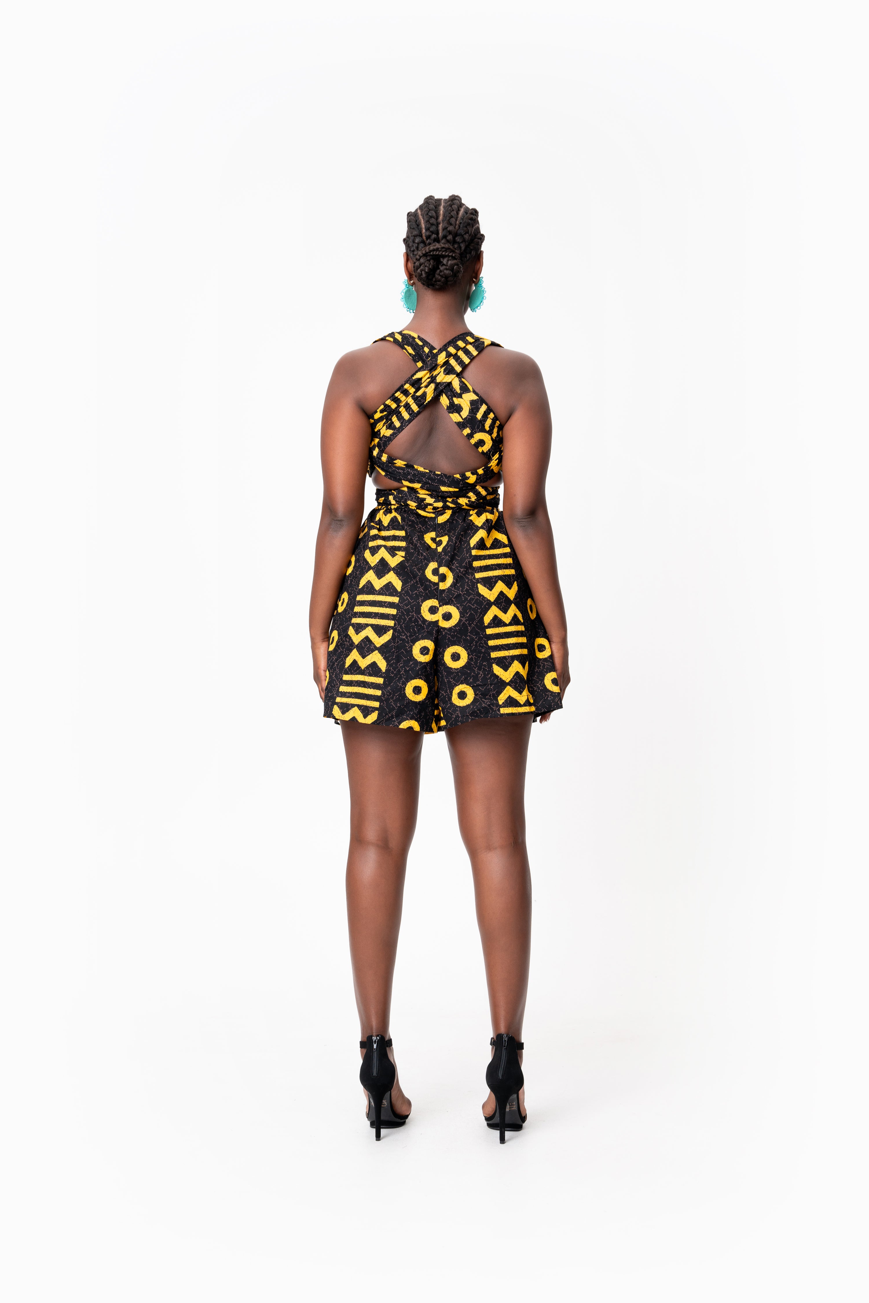 MAKENA African Print Infinity Romper