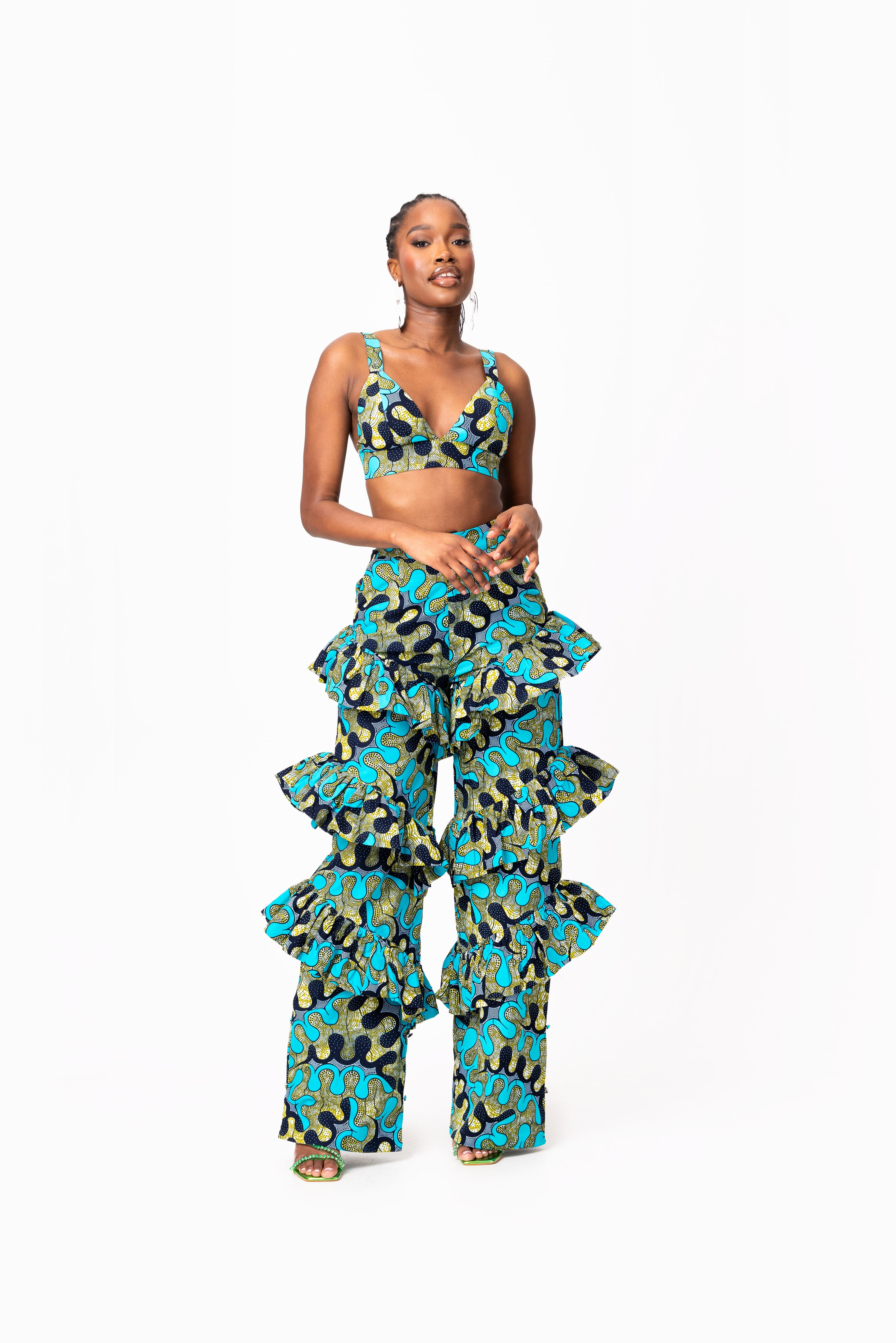 BADE African Print Bra Top