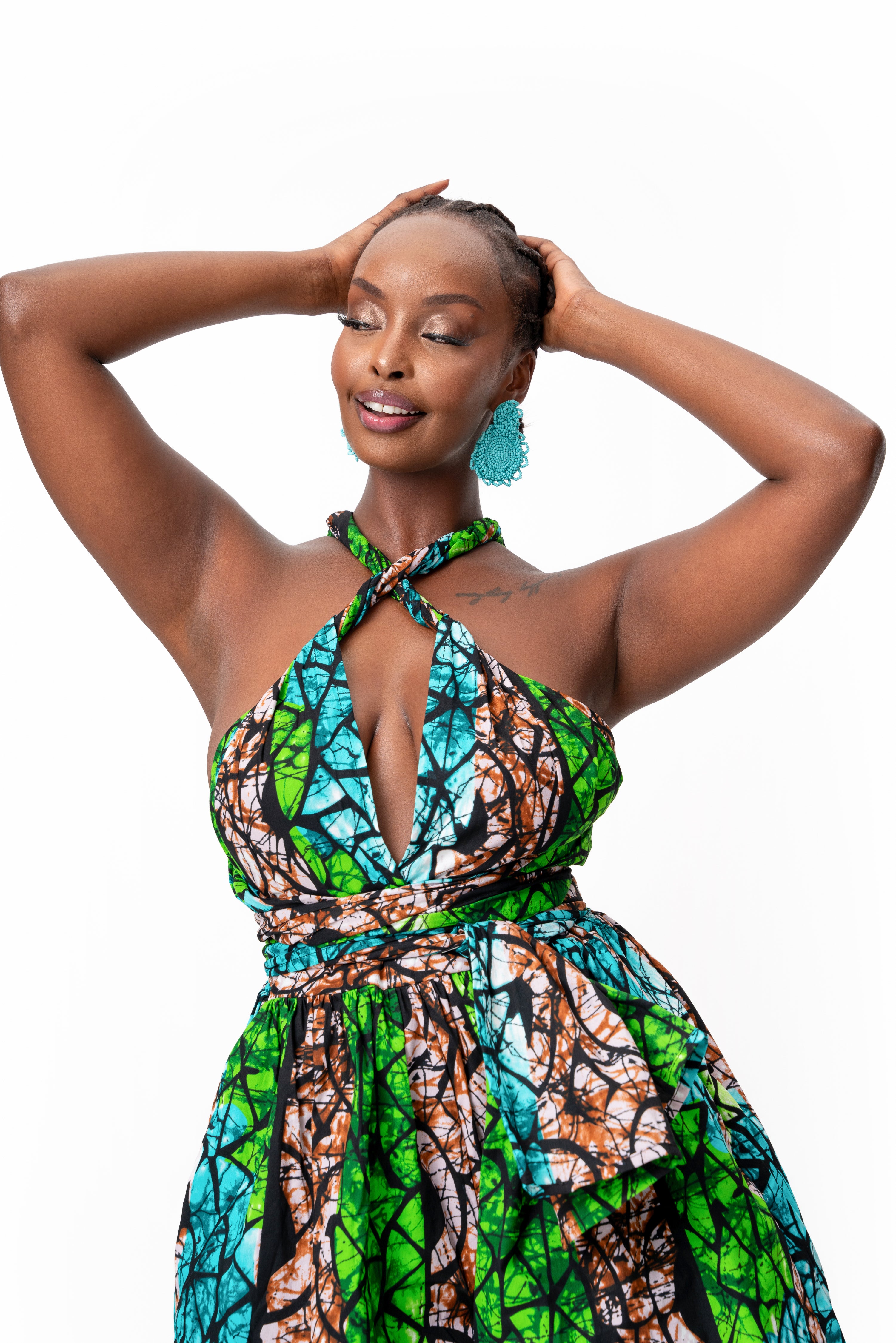 ADA African Print Infinity Romper