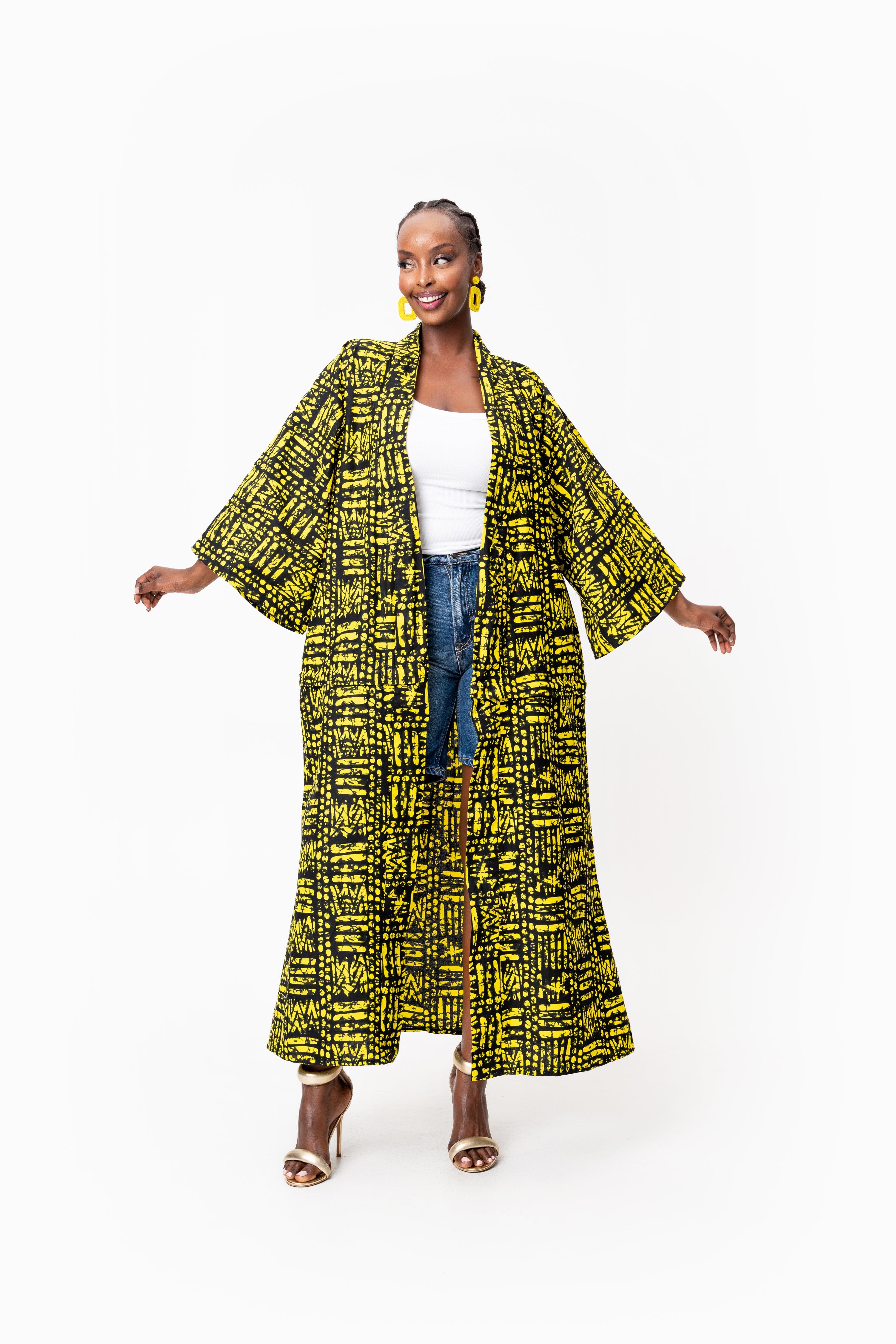 CHIMA African Print convertible Kimono