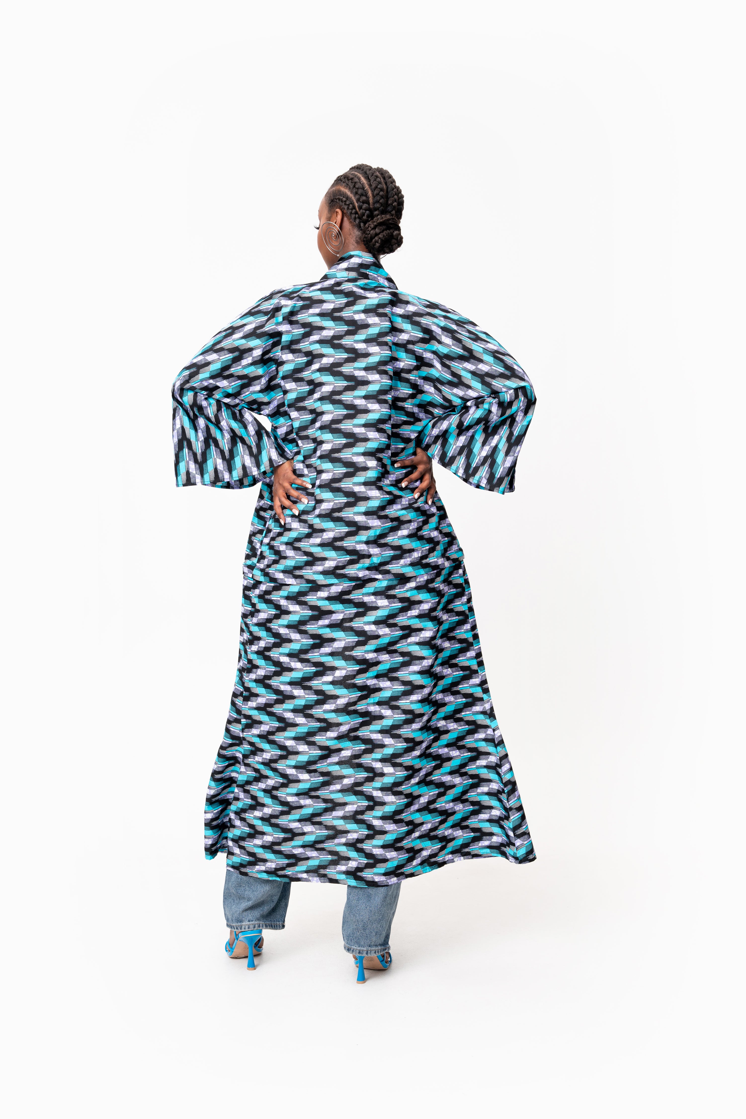 LINA African Print convertible Kimono