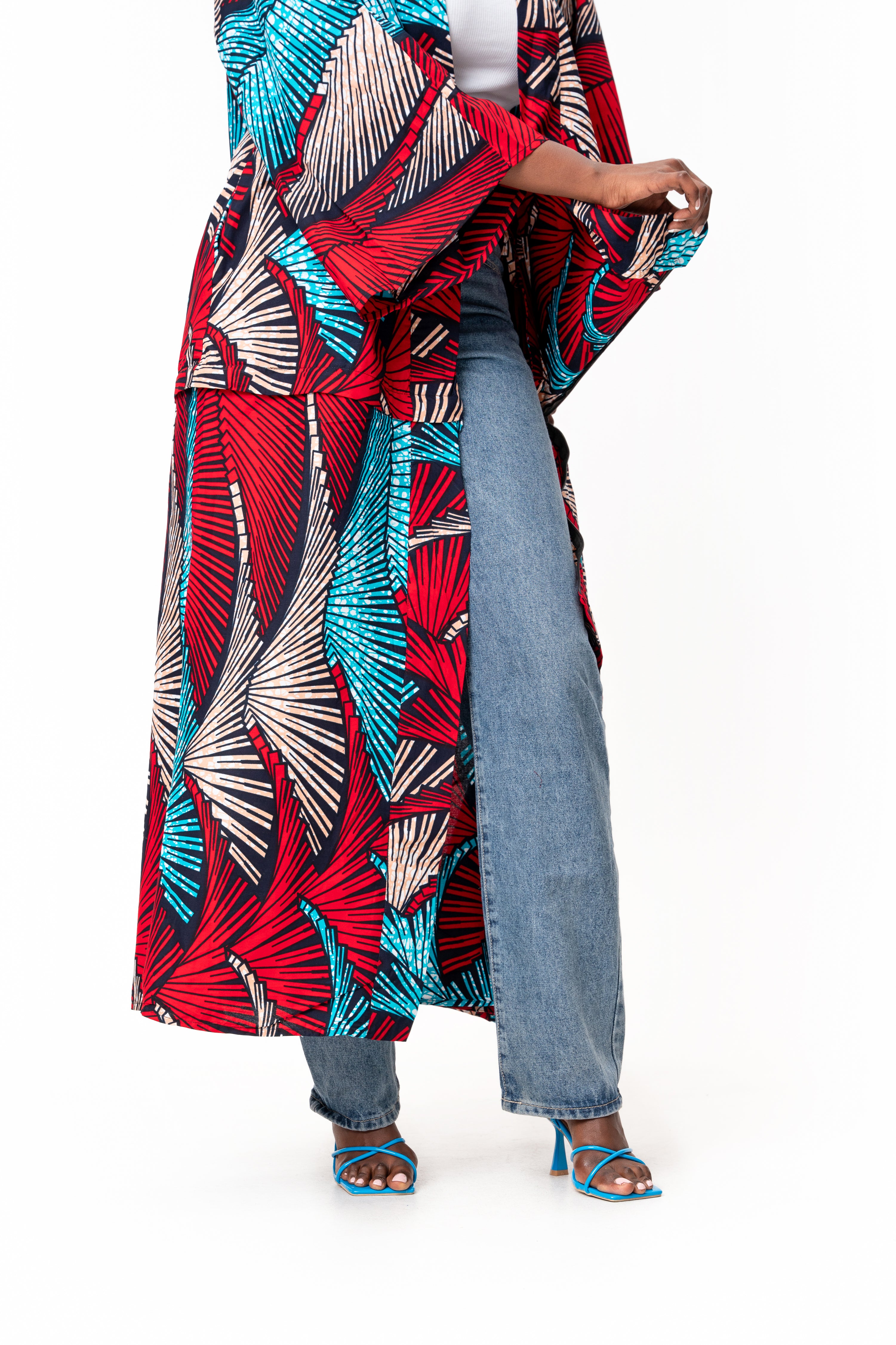 ONA African Print convertible Kimono