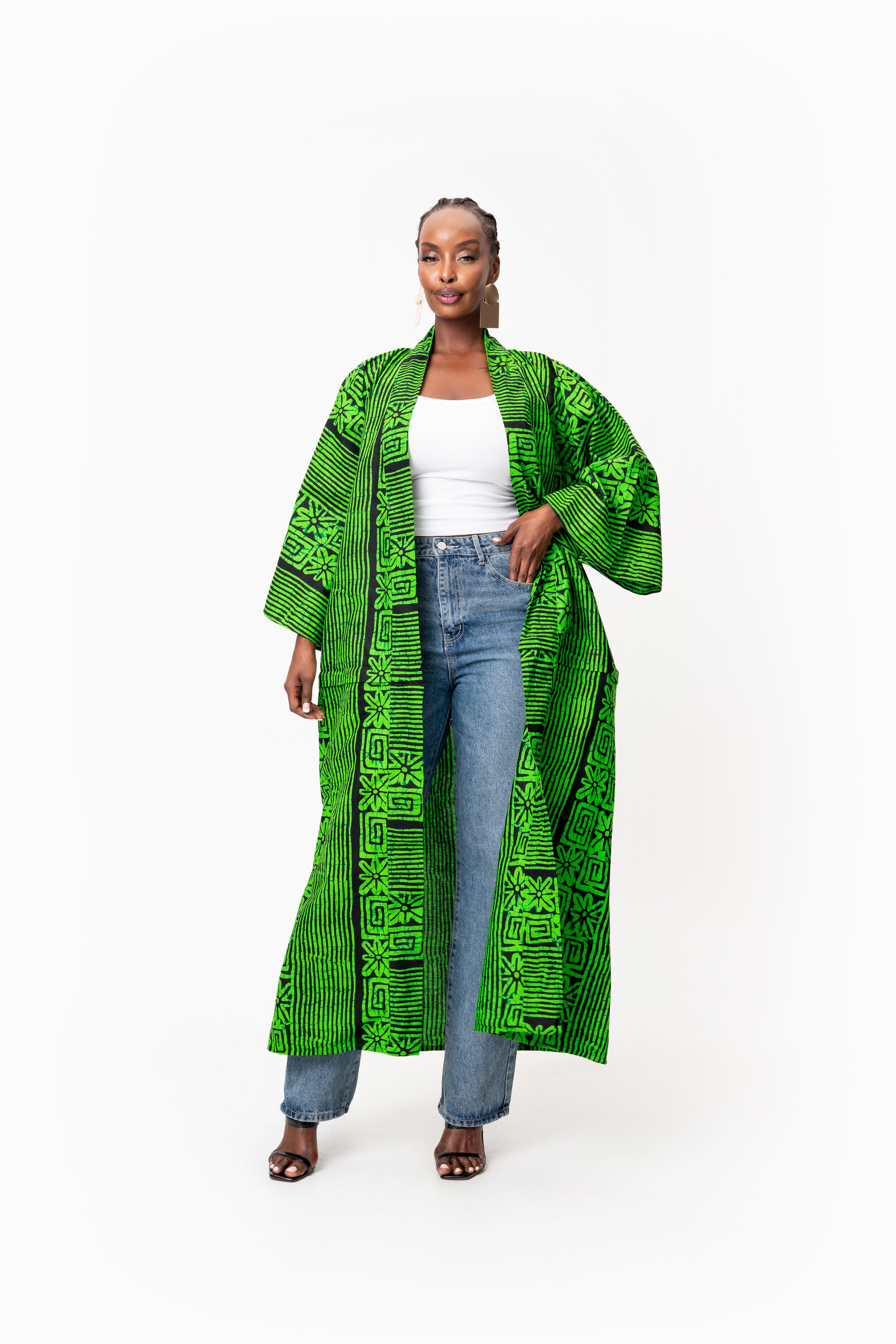 MAALI African Print convertible Kimono