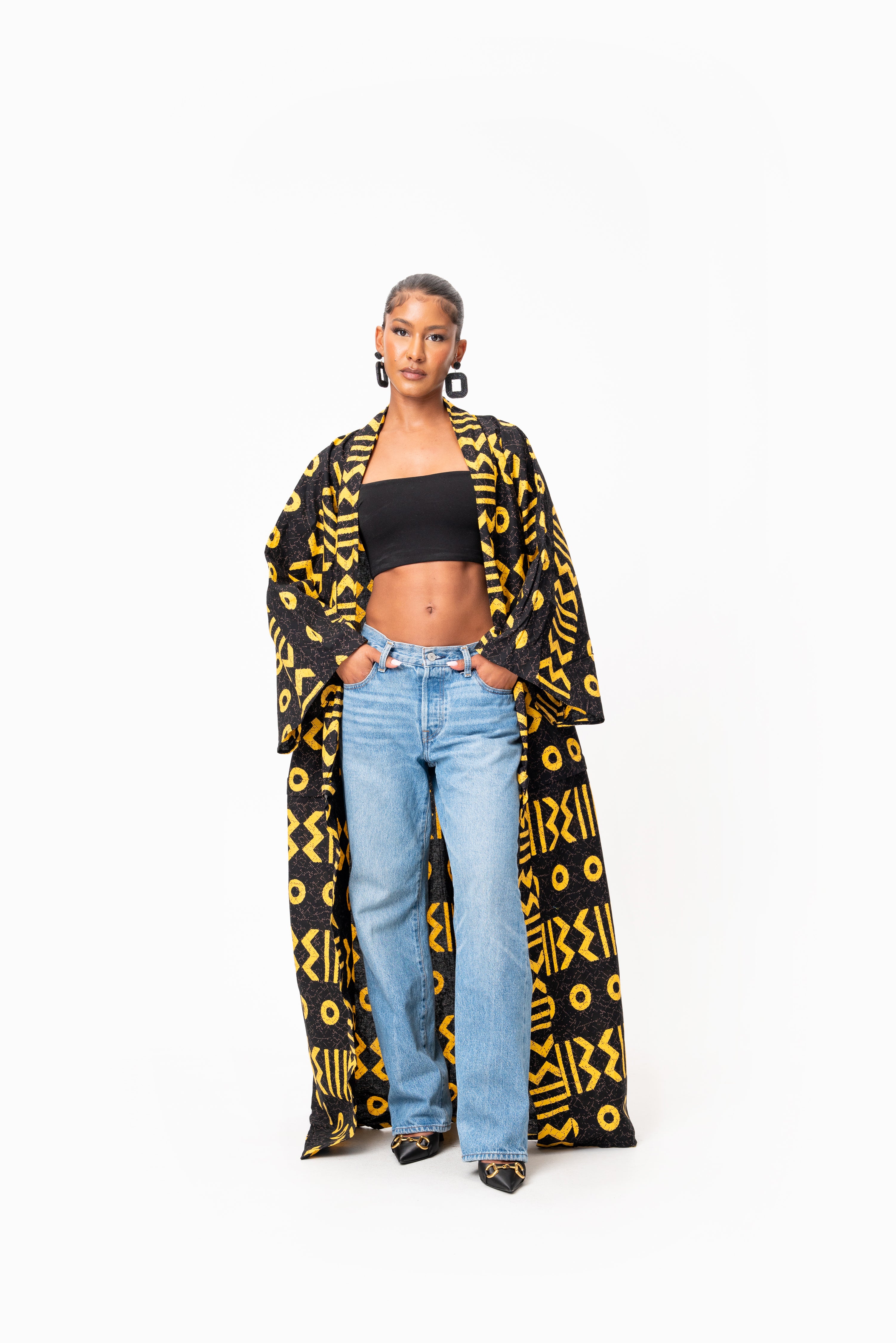 MAKENA African Print convertible Kimono