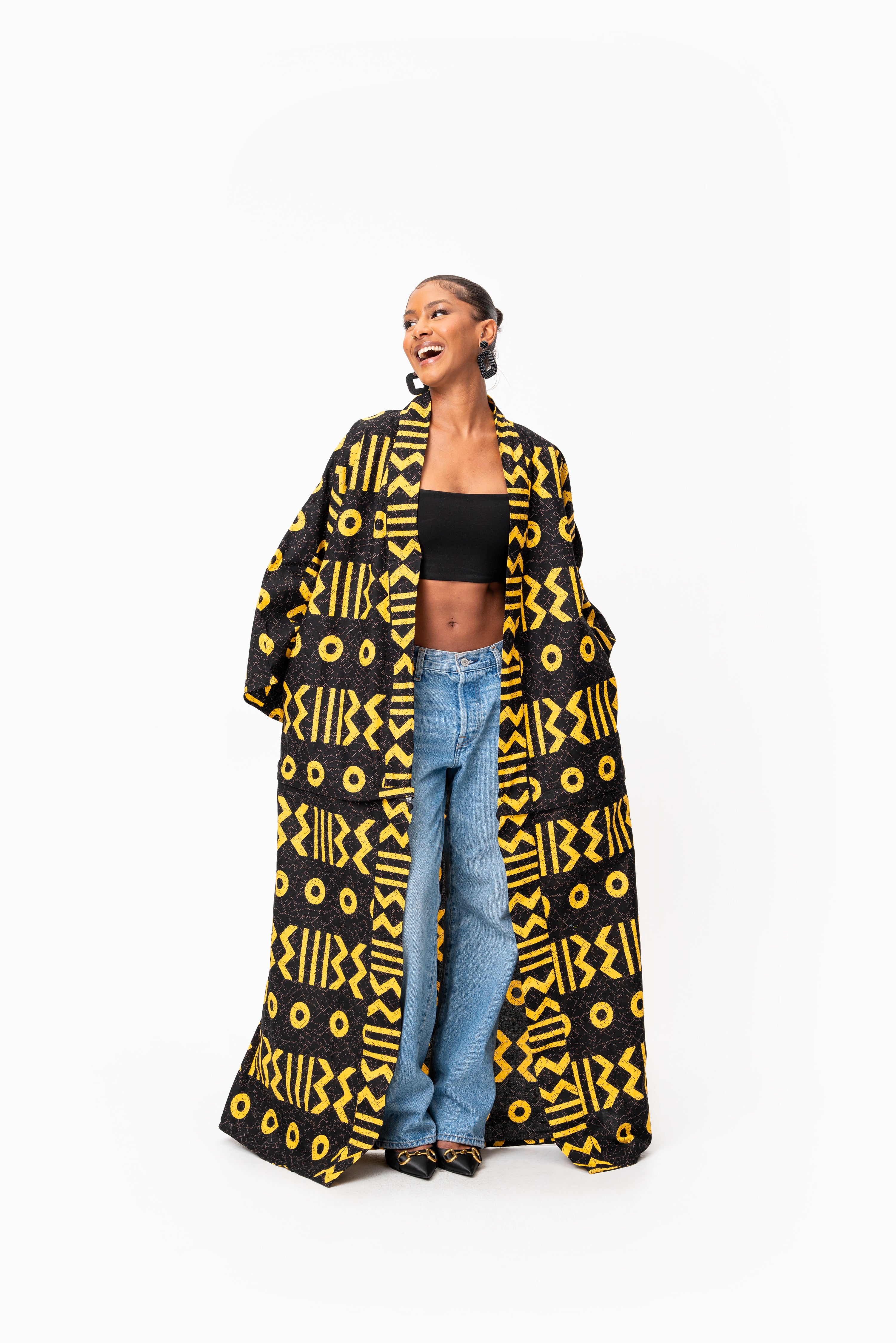 MAKENA African Print convertible Kimono