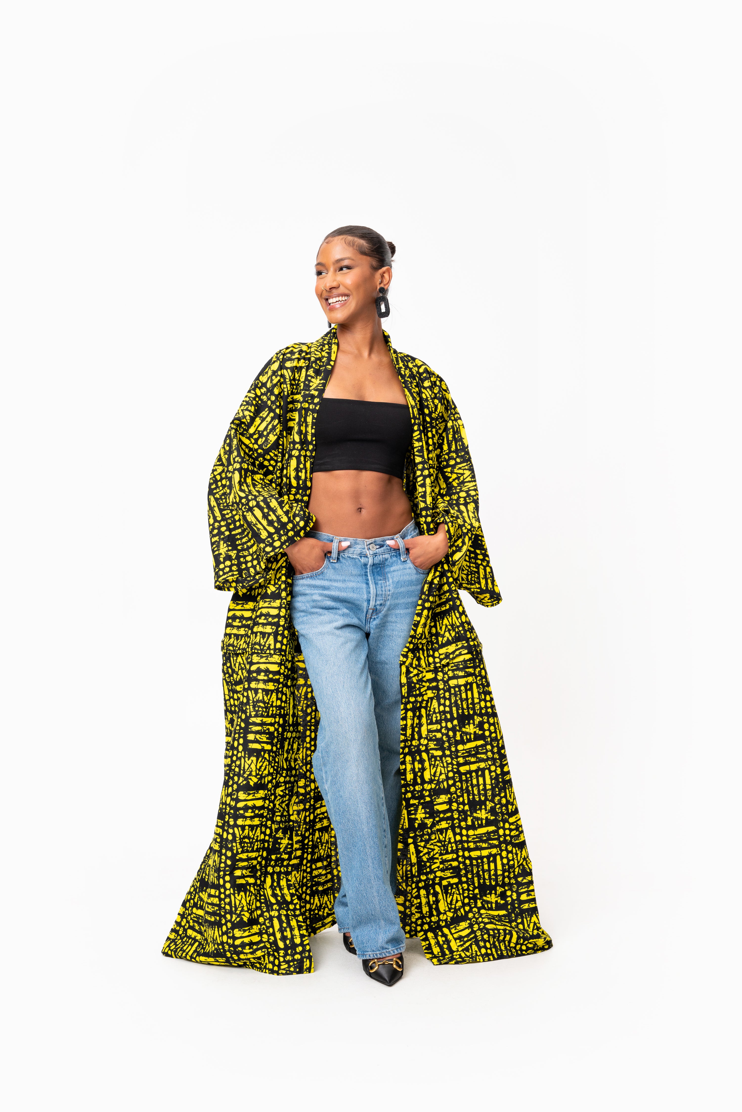 CHIMA African Print convertible Kimono